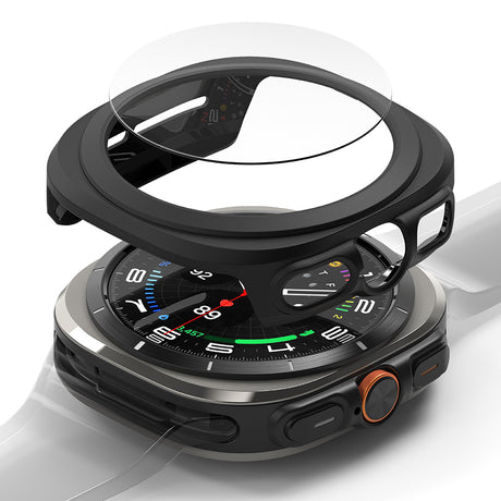Folie de protectie smartwatch Ringke Slim + Screen Protector compatibil cu Samsung Galaxy Watch Ultra 47mm, Negru Mat