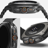 Folie de protectie smartwatch Ringke Slim + Screen Protector compatibil cu Samsung Galaxy Watch Ultra 47mm, Titanium Black
