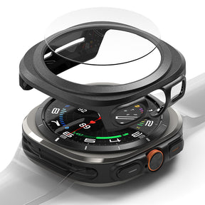 Folie de protectie smartwatch Ringke Slim + Screen Protector compatibil cu Samsung Galaxy Watch Ultra 47mm, Titanium Black