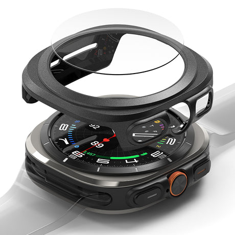 Folie de protectie smartwatch Ringke Slim + Screen Protector compatibil cu Samsung Galaxy Watch Ultra 47mm, Titanium Black