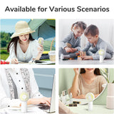 JisuLife Premium Portable Mini Fan Life6 (FA20X), USB-C Rechargeable, 3 Wind Speeds, 4000mAh, Alb