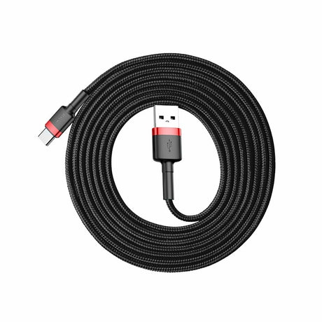 Cablu Baseus Cafule (CATKLF-B91), USB-C, 3A, 1m, Negru
