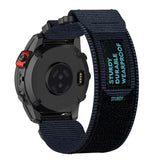 Curea smartwatch Techsuit Watchband QuickFit 20mm (W057) compatibil cu Instinct 2S/2S Solar/Approach S70 42mm/fenix 7S Pro Sapphire Solar, Bleumarin