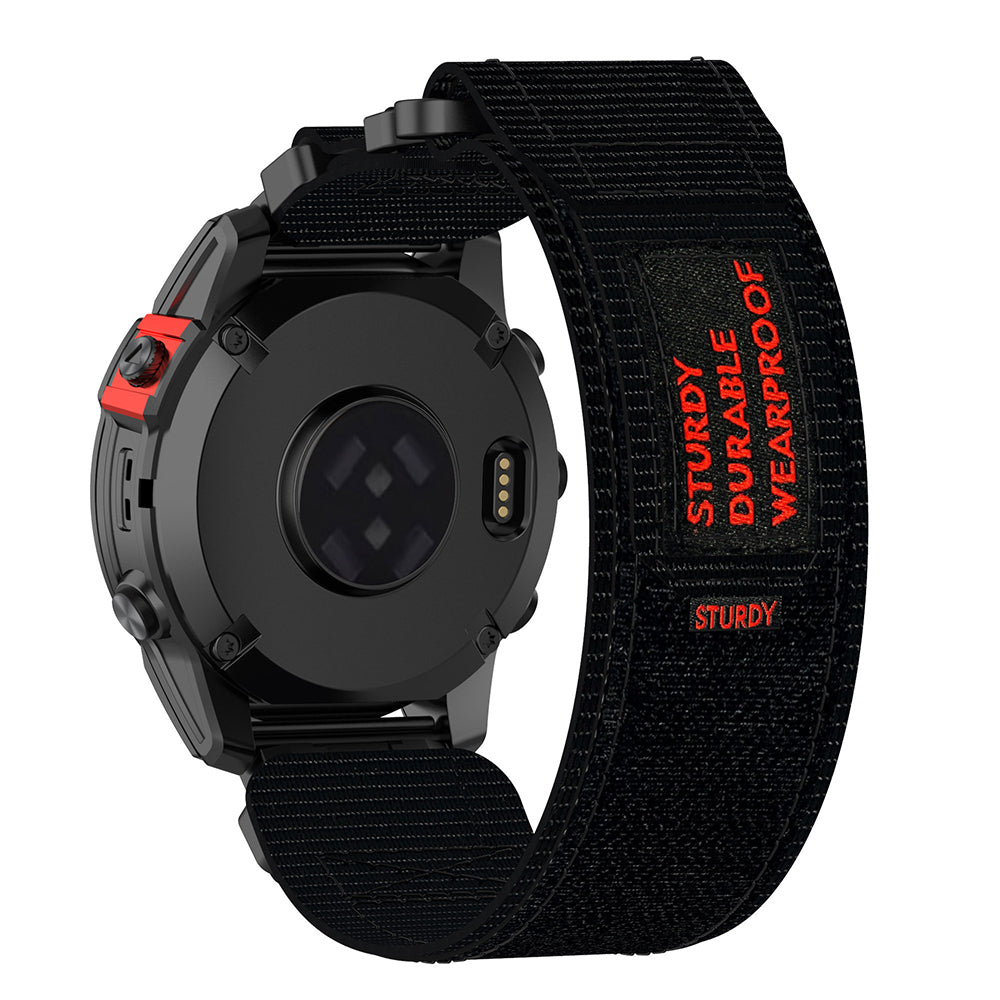Curea smartwatch Techsuit Watchband QuickFit 22mm (W057) compatibil cu Garmin Fenix 5/5 Plus 6/6 Pro/7/Forerunner 945/955/970/Approach S60/S62, Negru