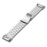 Curea smartwatch Techsuit Watchband QuickFit 26mm (W010) compatibil cu Garmin Fenix 3/3 HR/5X/5X Plus/6X/6X Pro/7X/7X Pro Solar, Argintiu