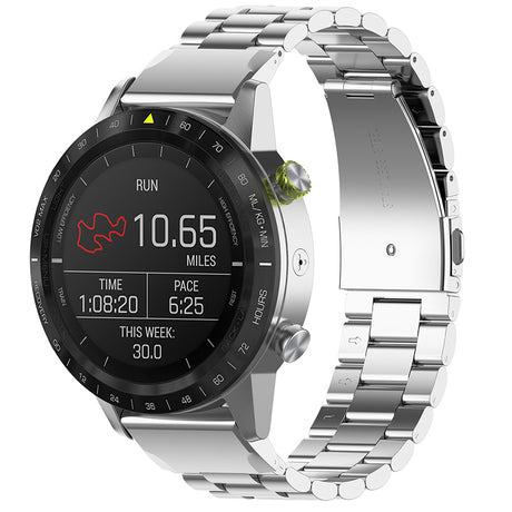 Curea smartwatch Techsuit Watchband QuickFit 26mm (W010) compatibil cu Garmin Fenix 3/3 HR/5X/5X Plus/6X/6X Pro/7X/7X Pro Solar, Argintiu