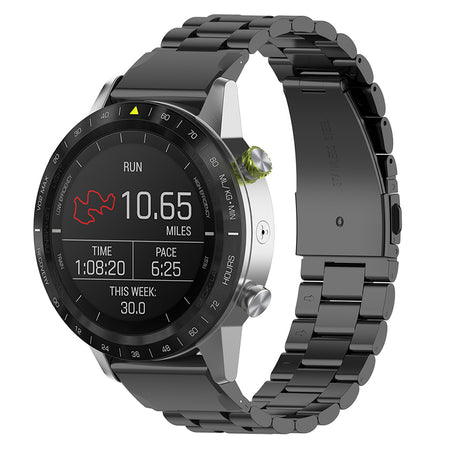 Curea smartwatch Techsuit Watchband QuickFit 22mm (W010) compatibil cu Garmin Fenix 5/5 Plus 6/6 Pro/7/Forerunner 945/955/970/Approach S60/S62, Negru