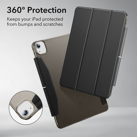 Husa de protectie tableta ESR Ascend Trifold compatibil cu iPad Air 13 (2024) / Air 13 (2025) / Air 13 (2026), Negru Mat