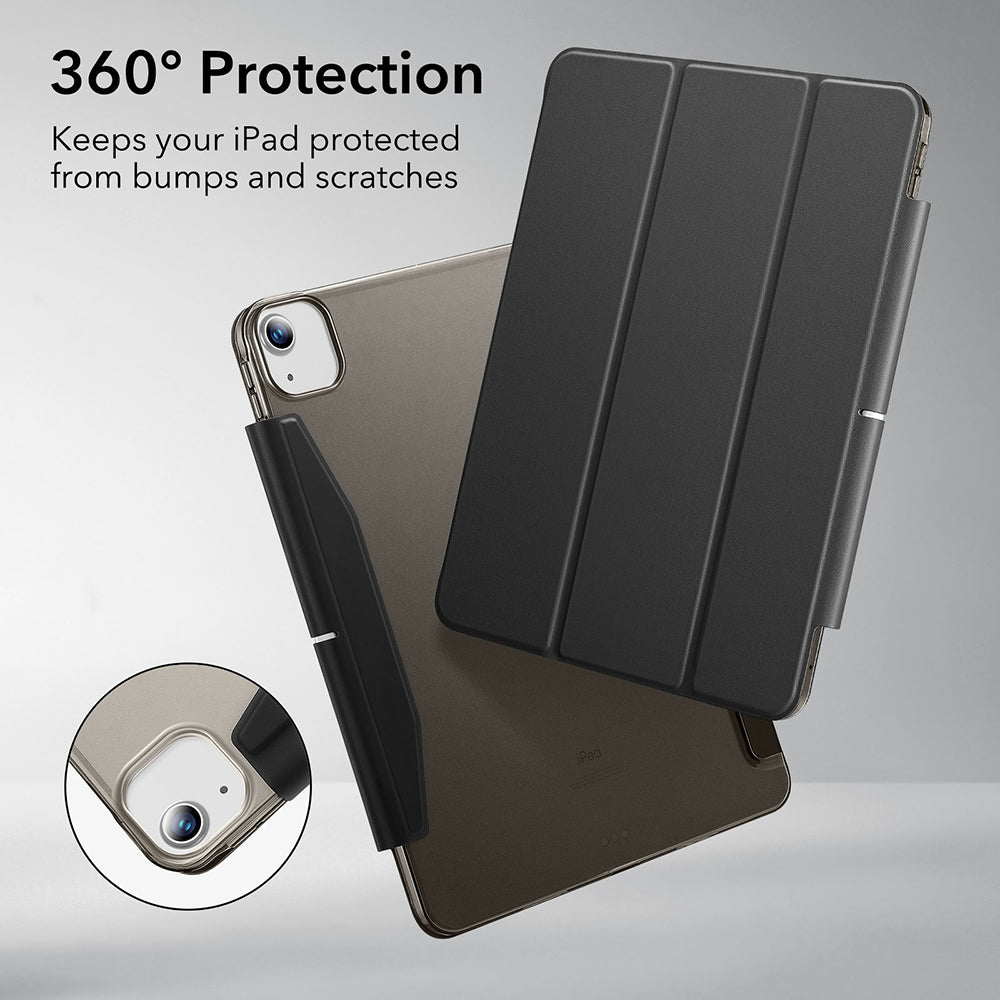 Husa de protectie tableta ESR Ascend Trifold compatibil cu iPad Air 13 (2024) / Air 13 (2025) / Air 13 (2026), Frosted Grey