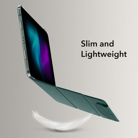 Husa de protectie tableta ESR Ascend Trifold compatibil cu iPad Pro 13 (2024) / iPad Pro 13 (2025), Verde Padure