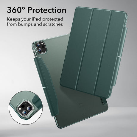 Husa de protectie tableta ESR Ascend Trifold compatibil cu iPad Pro 13 (2024) / iPad Pro 13 (2025), Verde Padure