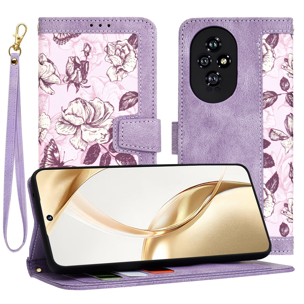 Husa de protectie Techsuit FlipCraft compatibil cu Honor 200, Mysterious Purple