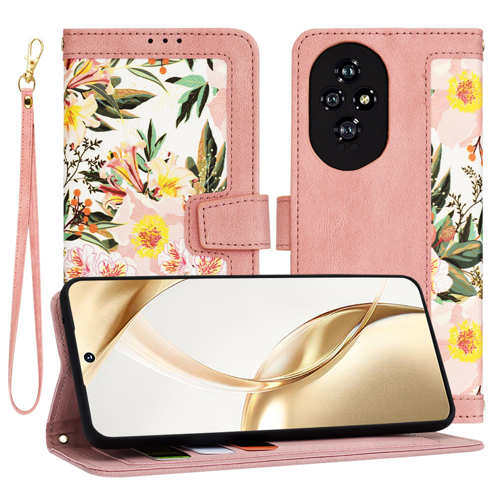Husa de protectie Techsuit FlipCraft compatibil cu Honor 200, Sweetheart Pink