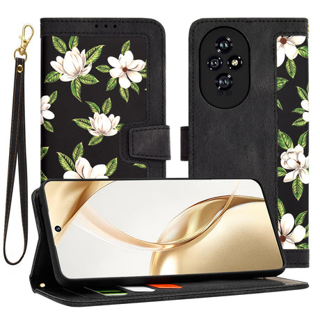 Husa de protectie Techsuit FlipCraft compatibil cu Honor 200, Flowers of the Dawn