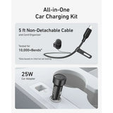 Suport Anker with Wireless Charging MagGo (B2932G11), Magnetic Grip for Air Vent, 360° Rotation, Type-C, 15W, Negru