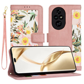 Husa de protectie Techsuit FlipCraft compatibil cu Honor 200 Pro, Sweetheart Pink
