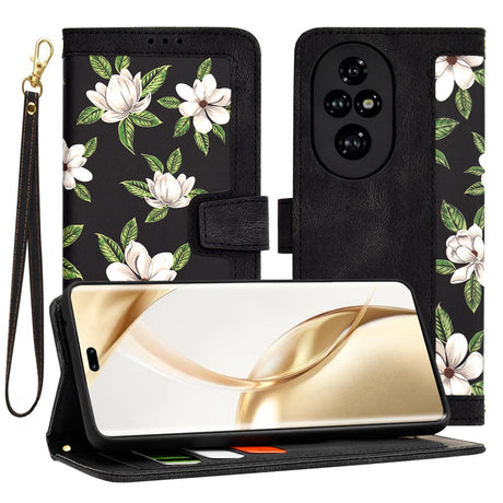 Husa de protectie Techsuit FlipCraft compatibil cu Honor 200 Pro, Flowers of the Dawn