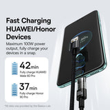 Cablu Baseus Gem (P10373002111-00), USB to Type-C, Super Fast Charging 100W, 1m, Cluster Black