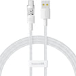 Cablu Baseus Gem (P10373002211-01), USB to Type-C, Super Fast Charging 100W, 2m, Moon White