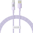 Cablu Baseus Gem (P10373002511-01), USB to Type-C, Super Fast Charging 100W, 2m, Nebula Purple
