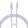 Cablu Baseus Gem (P10373000511-00), Type-C to Type-C, Super Fast Charging 100W, 1m, Nebula Purple