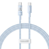 Cablu Baseus Gem (P10373000311-01), Type-C to Type-C, Super Fast Charging 100W, 2m, Galaxy Blue