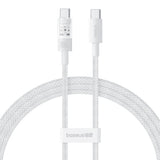 Cablu Baseus Gem (P10373000211-01), Type-C to Type-C, Super Fast Charging 100W, 2m, Moon White