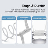 Cablu Baseus Gem (P10373000211-01), Type-C to Type-C, Super Fast Charging 100W, 2m, Moon White