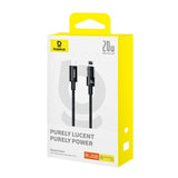 Cablu Baseus Gem (P10373001111-00), USB-C to Lightning, Fast Charging 20W, 1m, Cluster Black