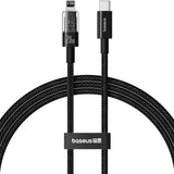 Cablu Baseus Gem (P10373001111-00), USB-C to Lightning, Fast Charging 20W, 1m, Cluster Black