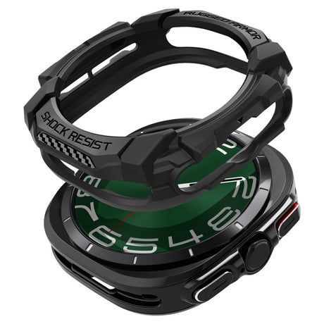 Accesoriu smartwatch Spigen Rugged Armor (ACS08426) compatibil cu Samsung Galaxy Watch Ultra 47mm, Negru
