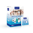 Techsuit (100 pcs) Glasses Cleaning Wipes (ETSA1), Anti-Fog, Antibacterial, Dust and Grease Dirt Removal, Alb