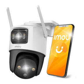 Imou Outdoor Camera Cruiser Dual (IPC-S7XP-10M0WED-0360B), 10MP, Two-way Talk, Human Detection, Night Vision, IP66, Alb