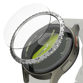 Accesoriu smartwatch Ringke Bezel Styling compatibil cu Samsung Galaxy Watch7 40mm, Argintiu Pattern5 (Cb-Gw7-40-01)