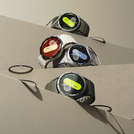 Accesoriu smartwatch Ringke Bezel Styling compatibil cu Samsung Galaxy Watch7 40mm, Argintiu Pattern5 (Cb-Gw7-40-01)