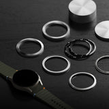Accesoriu smartwatch Ringke Bezel Styling compatibil cu Samsung Galaxy Watch7 40mm, Argintiu Pattern5 (Cb-Gw7-40-01)
