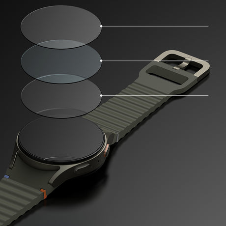 Accesoriu smartwatch Ringke Bezel Styling compatibil cu Samsung Galaxy Watch7 40mm, Argintiu Pattern7 (Cb-Gw7-40-03)