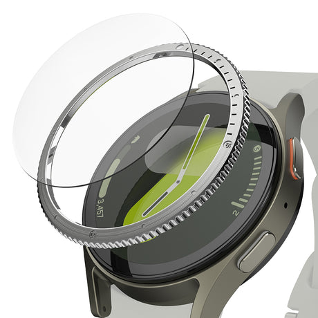 Accesoriu smartwatch Ringke Bezel Styling compatibil cu Samsung Galaxy Watch7 40mm, Argintiu Pattern7 (Cb-Gw7-40-03)