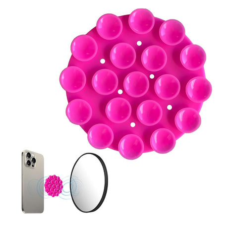 Suport Techsuit Phone (SG-CUP), Suction Pad for Selfies, Silicone, Adhesive Mount, Round Shape, Verde