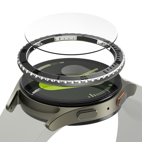 Accesoriu smartwatch Ringke Premium Bezel Styling compatibil cu Samsung Galaxy Watch7 44mm, Negru Pattern3 (Cb-Gw7-44-96)