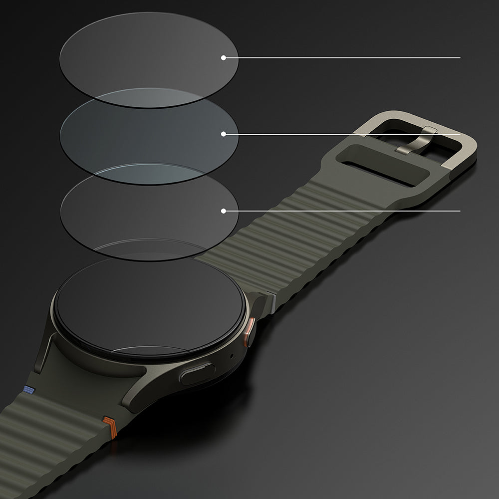 Folie de protectie smartwatch Ringke Tempered Glass R6 (set de 4) compatibil cu Samsung Galaxy Watch7 44mm, Transparent