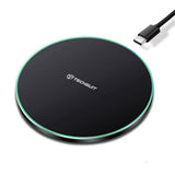 Incarcator Techsuit Wireless Premium (CHWR031), RGB Colors, 15W, 3A, Negru