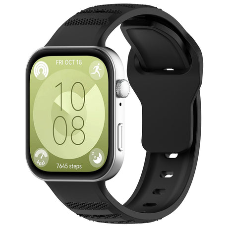 Curea smartwatch Techsuit Watchband (W050) compatibil cu Huawei Watch Fit 3 / Fit 4 / Fit 4 Pro, Negru