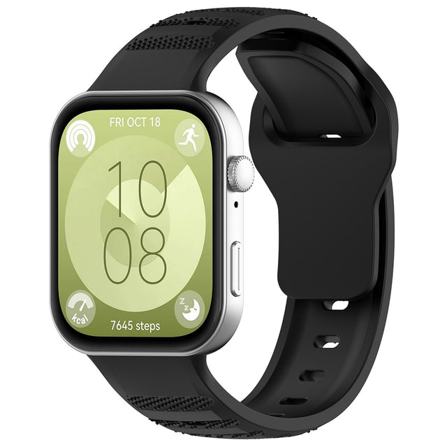 Curea smartwatch Techsuit Watchband (W050) compatibil cu Huawei Watch Fit 3 / Fit 4 / Fit 4 Pro, Negru