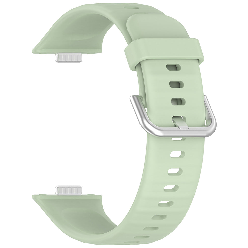 Curea smartwatch Techsuit Watchband (W061) compatibil cu Huawei Watch Fit 3 / Fit 4 / Fit 4 Pro, Verde Deschis