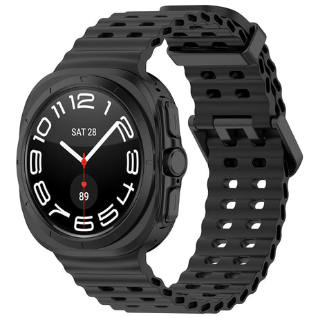 Curea smartwatch Techsuit Watchband (W062) compatibil cu Samsung Galaxy Watch Ultra 47mm / Watch Ultra 2, Negru
