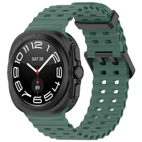 Curea smartwatch Techsuit Watchband (W062) compatibil cu Samsung Galaxy Watch Ultra 47mm / Watch Ultra 2, Verde
