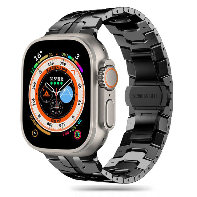 Curea smartwatch Techsuit Watchband 22mm (W063) compatibil cu Huawei Watch GT 2 (46mm)/GT 2 Pro/GT 3 Pro (46mm)/Ultimate/Xiaomi Watch S1, Negru