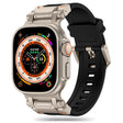 Curea smartwatch Techsuit Watchband (W064) compatibil cu Apple Watch 1/2/3/4/5/6/7/8/9/10/11/SE/SE 2/SE 3/Ultra/2/3 (42/44/45/46/49mm), Argintiu Black