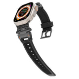 Curea smartwatch Techsuit compatibil cu Apple Watch 1 / 2 / 3, Negru